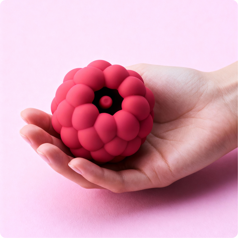Berri vibrator — in hand detail
