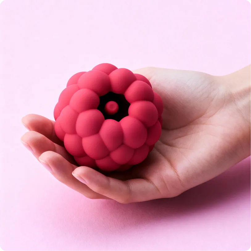 Berri vibrator — in hand detail